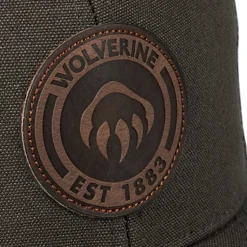 Hats|Hats & Gloves<Wolverine 1883 Leather Patch Trucker Cap Black Olive