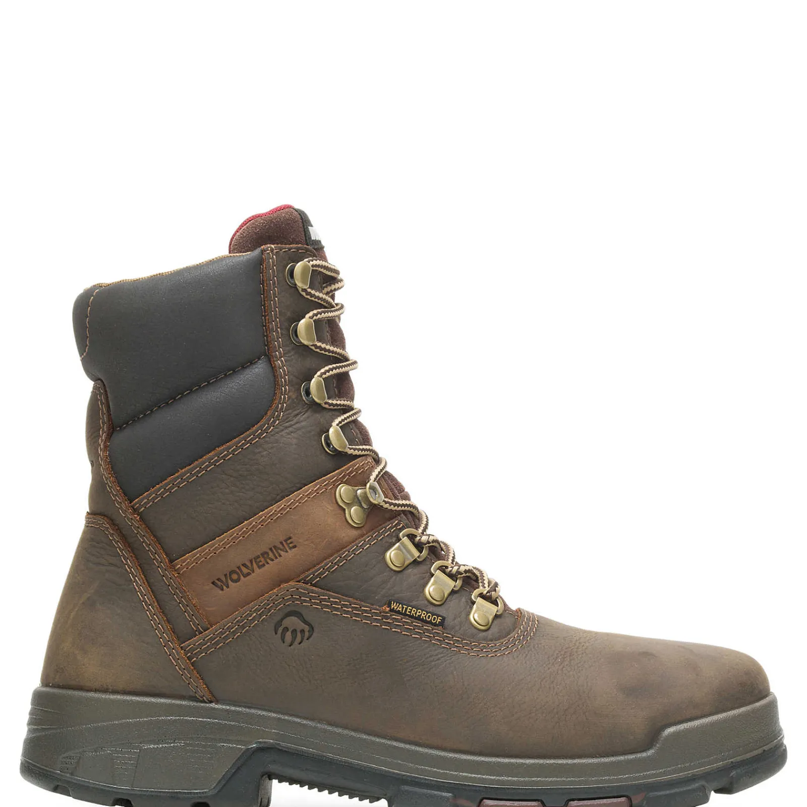 Waterproof|Work Boots<Wolverine Cabor EPX® Waterproof Composite Toe 8" Work Boot Dark Brown
