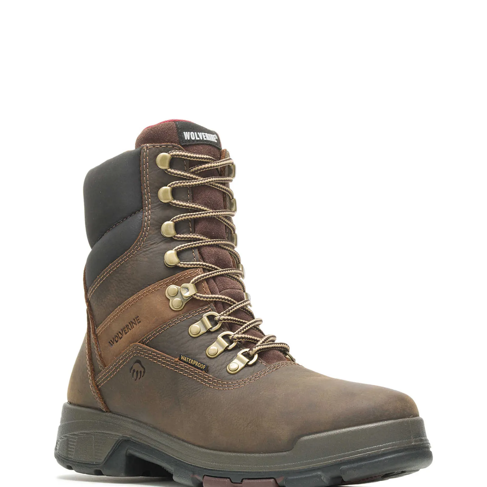 Waterproof|Work Boots<Wolverine Cabor EPX® Waterproof Composite Toe 8" Work Boot Dark Brown