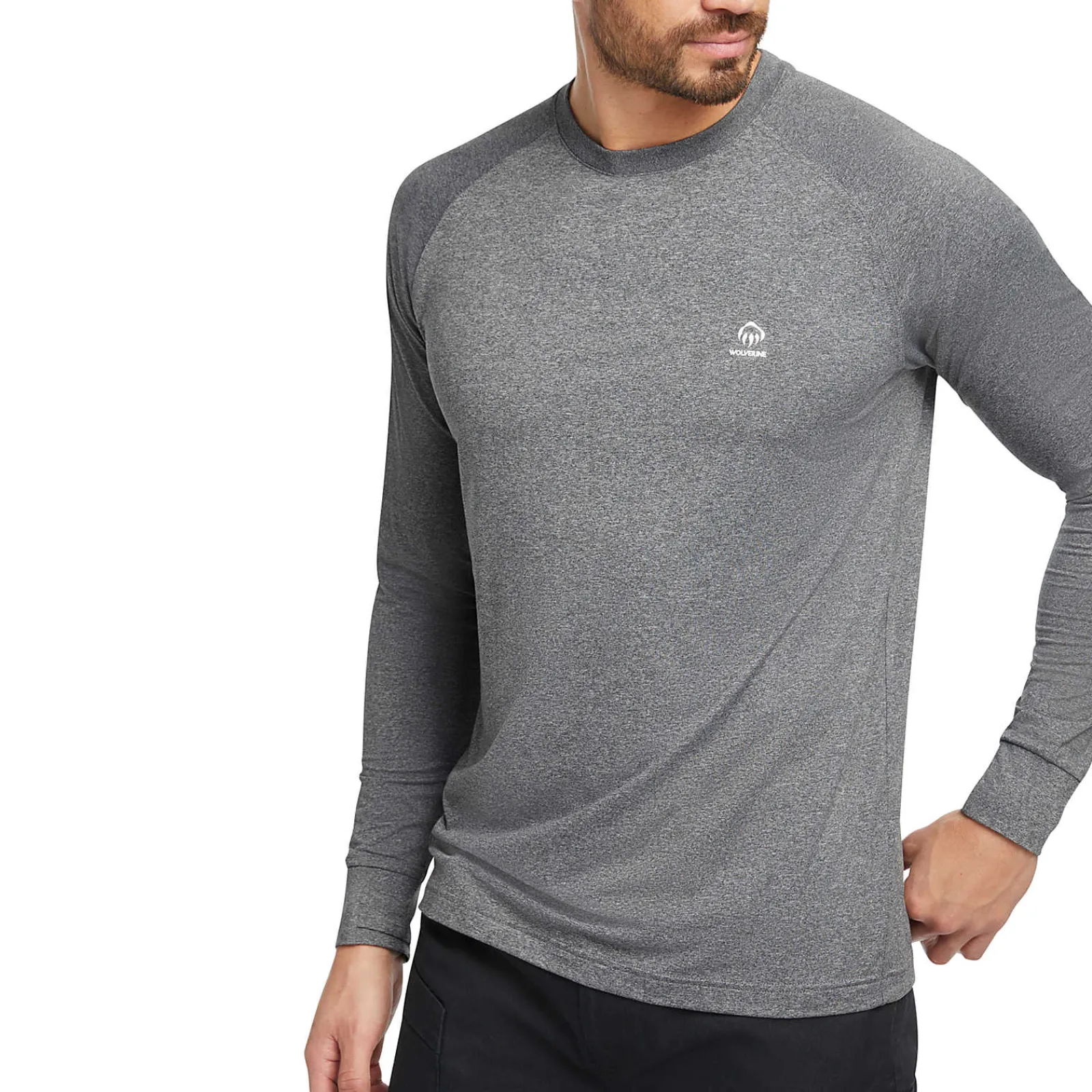 T-Shirts|T-Shirts<Wolverine Cascade Performance Crew Black Heather