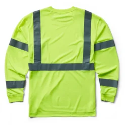 Work Shirts|T-Shirts<Wolverine Caution Long Sleeve Tee - Packaged Hi Vis Green