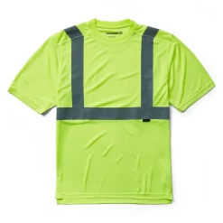 Work Shirts|T-Shirts<Wolverine Caution Short Sleeve Tee - Packaged Hi Vis Green