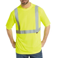 Work Shirts|T-Shirts<Wolverine Caution Short Sleeve Tee - Packaged Hi Vis Green