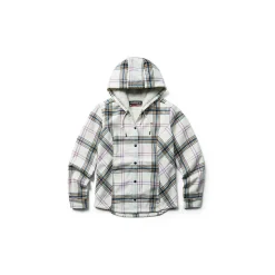 Jackets|Accessories<Wolverine Cheyenne Bonded Sherpa Shirt Jac Cream Plaid