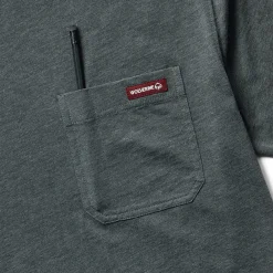 Work Shirts|T-Shirts<Wolverine Classic Short Sleeve Pocket Tee Charcoal Heather