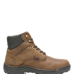 Waterproof|Soft Toe<Wolverine Durbin Waterproof 6" Work Boot Brown