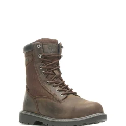 Waterproof|Work Boots<Wolverine Floorhand Insulated 8" Steel-Toe Work Boot Dark Brown
