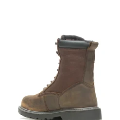 Waterproof|Work Boots<Wolverine Floorhand Insulated 8" Steel-Toe Work Boot Dark Brown