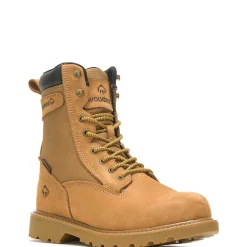 Waterproof|Soft Toe<Wolverine Floorhand Insulated 8" Work Boot Wheat