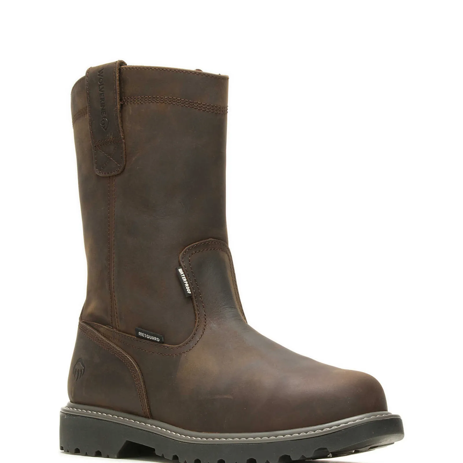 Waterproof|Work Boots<Wolverine Floorhand Met-Guard Steel-Toe Wellington Work Boot Dark Brown