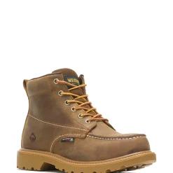 Waterproof|Work Boots<Wolverine Floorhand Moc-Toe 6" Steel-Toe Work Boot Tan