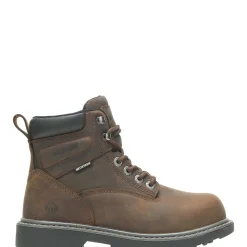 Safety Toe|Work Boots<Wolverine Floorhand 6" Steel Toe Boot Brown