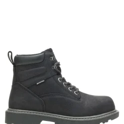 Safety Toe|Work Boots<Wolverine Floorhand 6" Steel Toe Boot Black