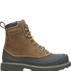 Waterproof|Work Boots<Wolverine Floorhand Swamp 6" Steel-Toe Work Boot Dark Brown