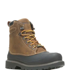 Waterproof|Work Boots<Wolverine Floorhand Swamp 6" Steel-Toe Work Boot Dark Brown