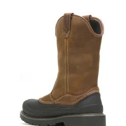 Ultraspring|Waterproof<Wolverine Floorhand Swamp Steel-Toe Work Wellington Dark Brown