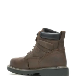 Waterproof|Soft Toe<Wolverine Floorhand Waterproof 6" Work Boot Dark Brown