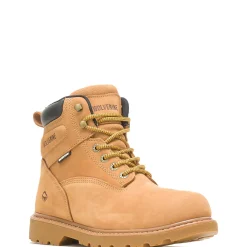 Waterproof|Soft Toe<Wolverine Floorhand Waterproof 6" Work Boot Wheat