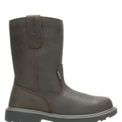 Waterproof|Work Boots<Wolverine Floorhand Waterproof Steel-Toe 10" Wellington Dark Brown
