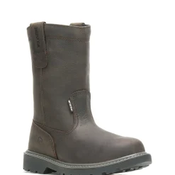 Waterproof|Work Boots<Wolverine Floorhand Waterproof Steel-Toe 10" Wellington Dark Brown