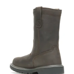 Waterproof|Work Boots<Wolverine Floorhand Waterproof Steel-Toe 10" Wellington Dark Brown
