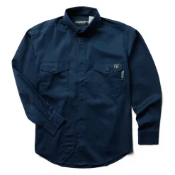 Safety Gear|Safety Gear<Wolverine FR Twill Long Sleeve Shirt Navy