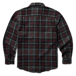 Work Shirts|Best Sellers<Wolverine Glacier Heavyweight Long Sleeve Flannel Shirt Midnight Black Plaid