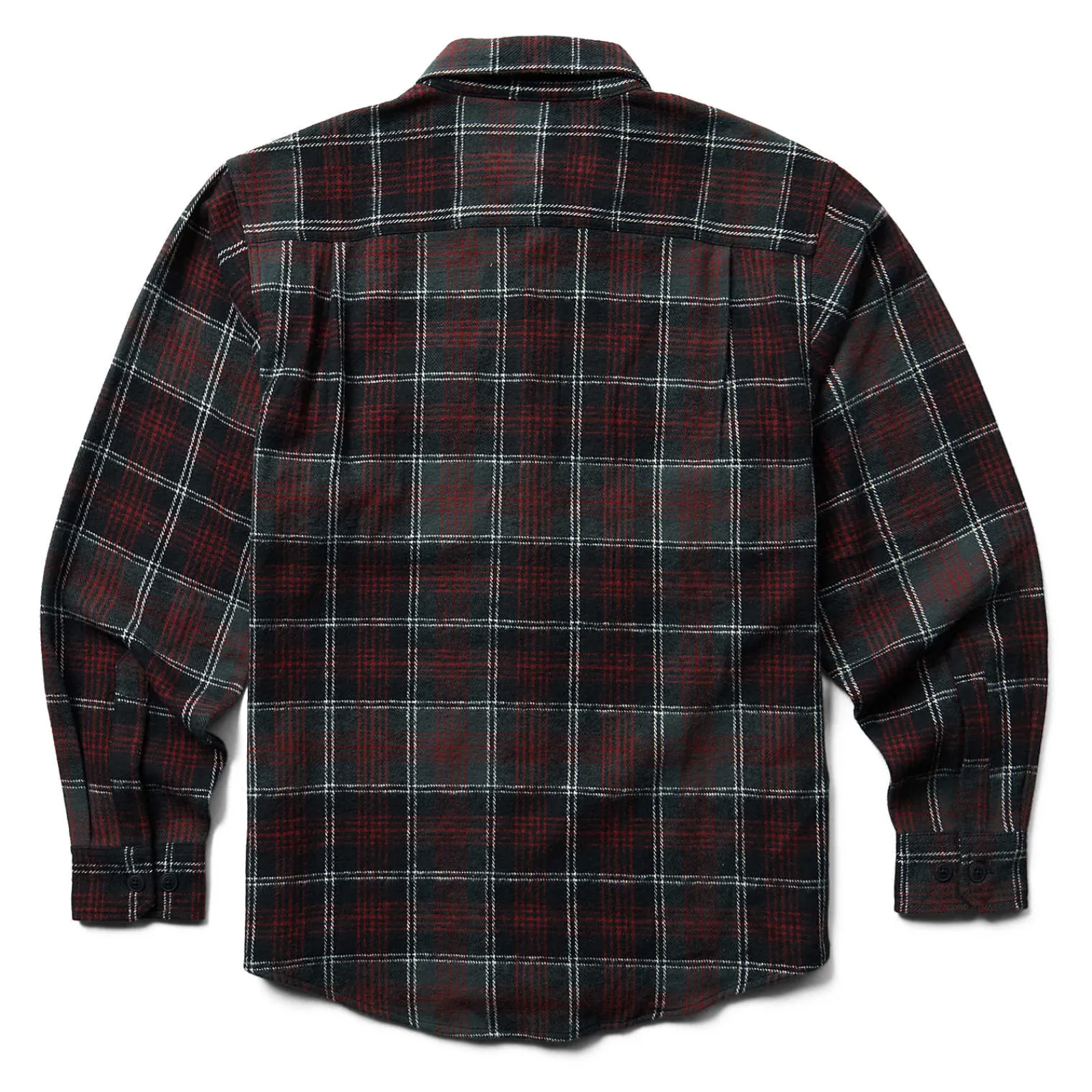 Work Shirts|Best Sellers<Wolverine Glacier Heavyweight Long Sleeve Flannel Shirt Midnight Black Plaid
