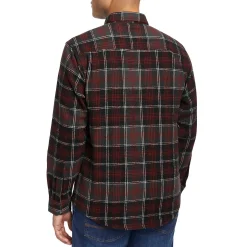 Work Shirts|Best Sellers<Wolverine Glacier Heavyweight Long Sleeve Flannel Shirt Midnight Black Plaid