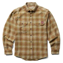 Work Shirts|Best Sellers<Wolverine Glacier Heavyweight Long Sleeve Flannel Shirt Coyote Plaid