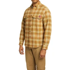 Work Shirts|Best Sellers<Wolverine Glacier Heavyweight Long Sleeve Flannel Shirt Coyote Plaid