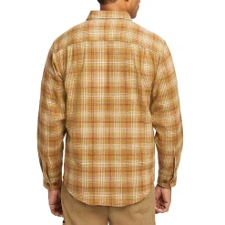 Work Shirts|Best Sellers<Wolverine Glacier Heavyweight Long Sleeve Flannel Shirt Coyote Plaid