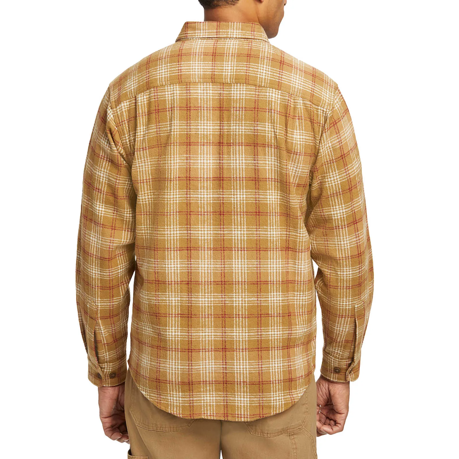 Work Shirts|Best Sellers<Wolverine Glacier Heavyweight Long Sleeve Flannel Shirt Coyote Plaid