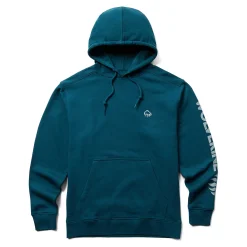 Hoodies & Pullovers|Best Sellers<Wolverine Graphic Hoody- Sleeve Logo Ink Blue