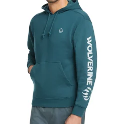Hoodies & Pullovers|Best Sellers<Wolverine Graphic Hoody- Sleeve Logo Ink Blue
