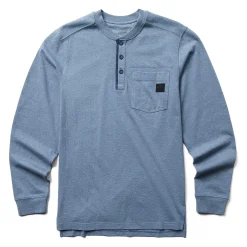 Work Shirts|T-Shirts<Wolverine Guardian Cotton&trade; Long Sleeve Henley Blue Heather