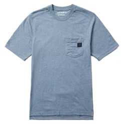 Work Shirts|T-Shirts<Wolverine Guardian Cotton&trade; Pocket Tee Blue Heather