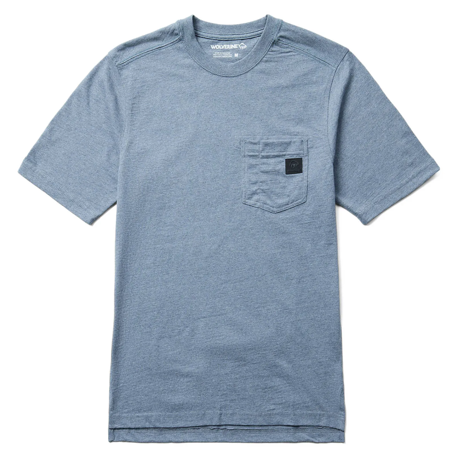 Work Shirts|T-Shirts<Wolverine Guardian Cotton™ Pocket Tee Blue Heather