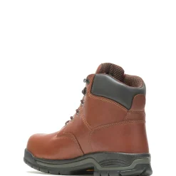 Work Boots|Safety Toe<Wolverine Harrison Lace-Up Steel-Toe 6" Work Boot Brown