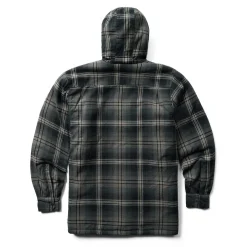 Jackets|Outerwear<Wolverine Hastings Sherpa Lined Hooded Shirt-Jac Black Plaid