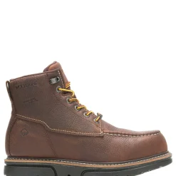 Waterproof|DuraShocks<Wolverine I-90 DuraShocks&reg; Moc-Toe CarbonMAX&reg; 6" Work Boot Brown