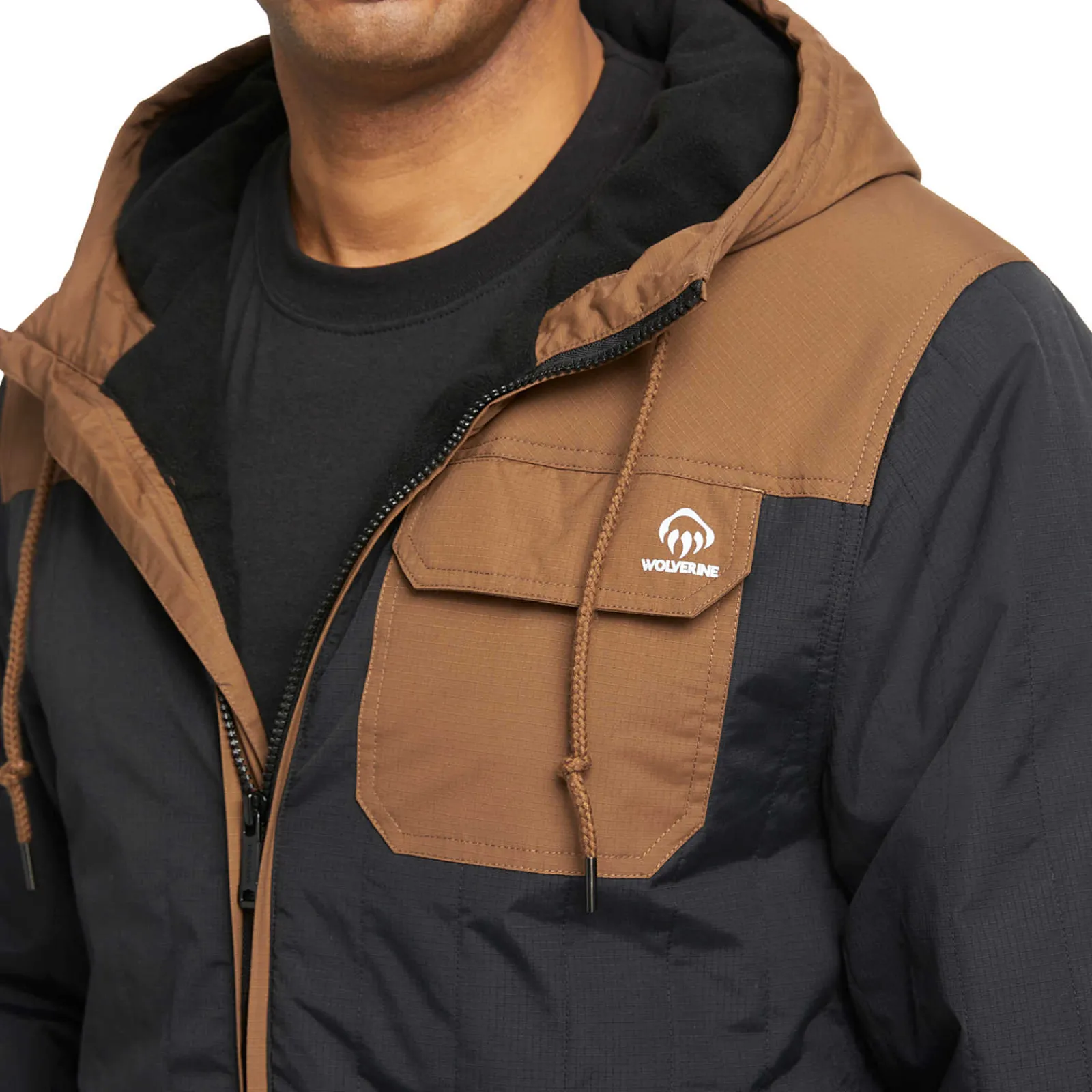 Jackets|Outerwear<Wolverine I-90 Insulated Hooded Jacket Black