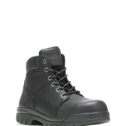 Work Boots|Safety Toe<Wolverine Marquette Steel-Toe 6" Work Boot Black