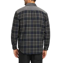 Jackets|Outerwear<Wolverine Marshall II Sherpa Lined Zip Shirt-Jac Granite Plaid