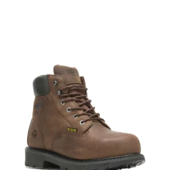 Waterproof|Work Boots<Wolverine McKay Waterproof Steel-Toe 6&rdquo; Work Boot Brown