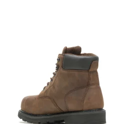 Waterproof|Work Boots<Wolverine McKay Waterproof Steel-Toe 6&rdquo; Work Boot Brown