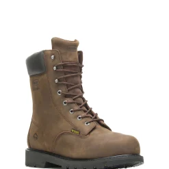 Waterproof|Work Boots<Wolverine McKay Waterproof Steel-Toe 8&rdquo; Work Boot Brown