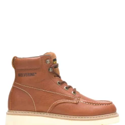 Work Boots|Safety Toe<Wolverine Moc-Toe Steel-Toe EH 6" Work Boot Tan