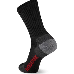 Socks|Socks<Wolverine 2-PK Safety-Toe Moisture-Wicking Crew Sock Black