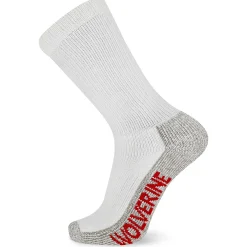 Socks|Socks<Wolverine 2-PK Steel-Toe Cotton Crew Sock White
